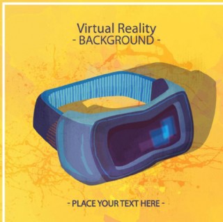 手绘素描vr虚拟现实眼镜