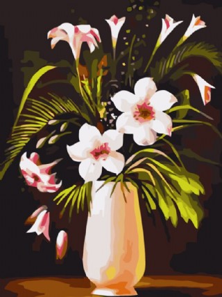 花瓶油画图片