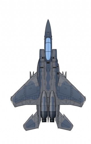 f16战斗机俯视图图片