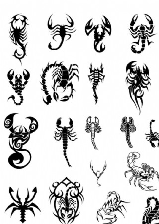 蝎子纹样图片