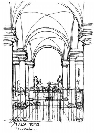 欧式拱形建筑效果图