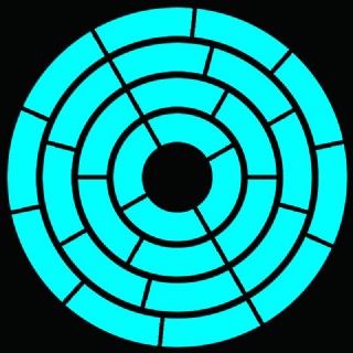 同心圆扇形拼图