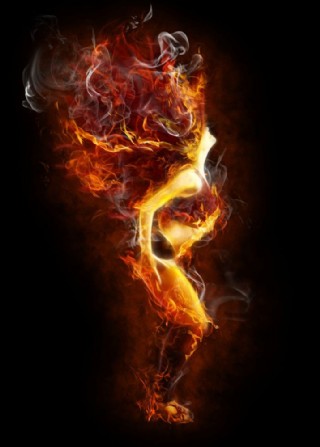 表演舞蹈的外国火焰性感美女图片