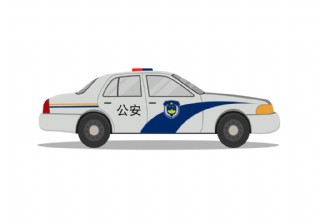 警车矢量图
