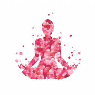 玫瑰花瓣组合人物海报唯美设计素材