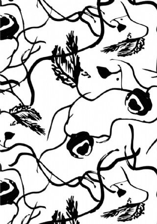 黑白抽象图案背景图