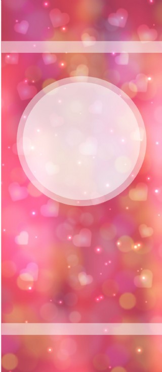 浪漫唯美心形虚化光圈粉色矢量背景