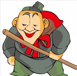 卡通蝴蝶花朵树叶图片